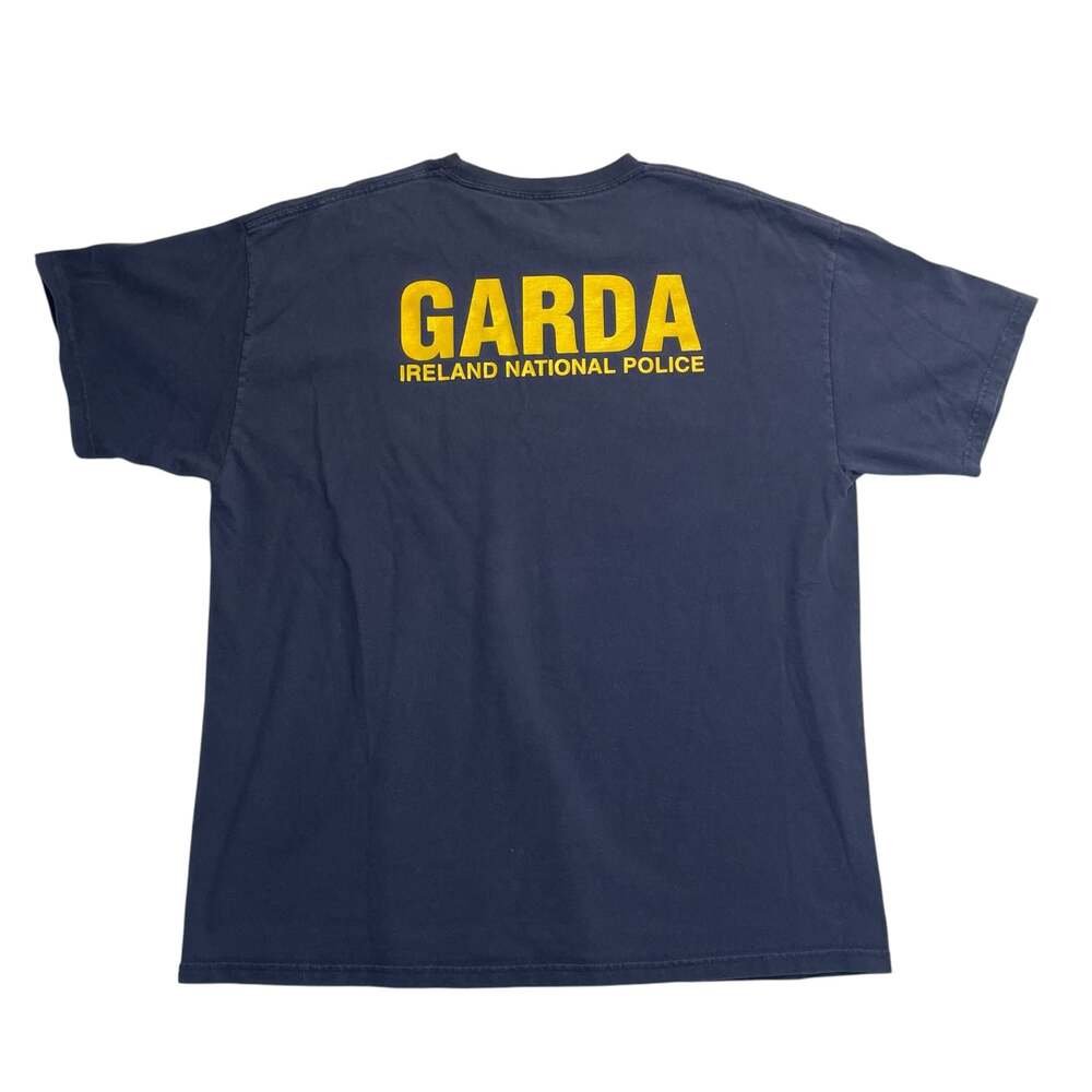 Hanes Ireland National Police Garda Graphic T-Shirt Navy XL - Picture 6 of 7